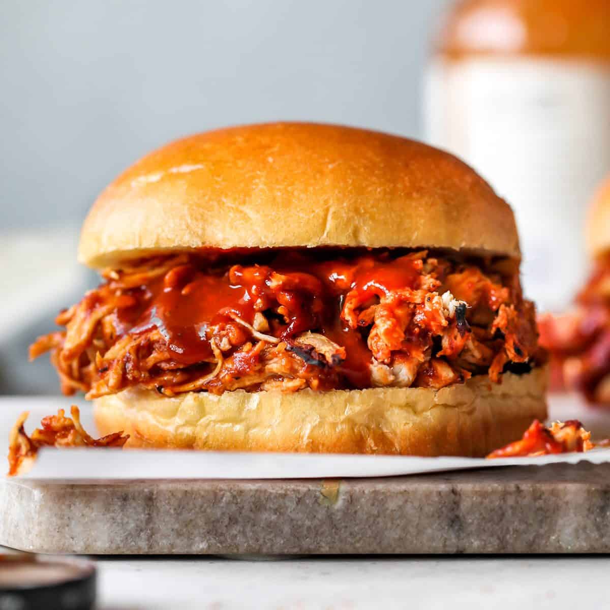 best chicken breast recipes - bbq chicken sandwich