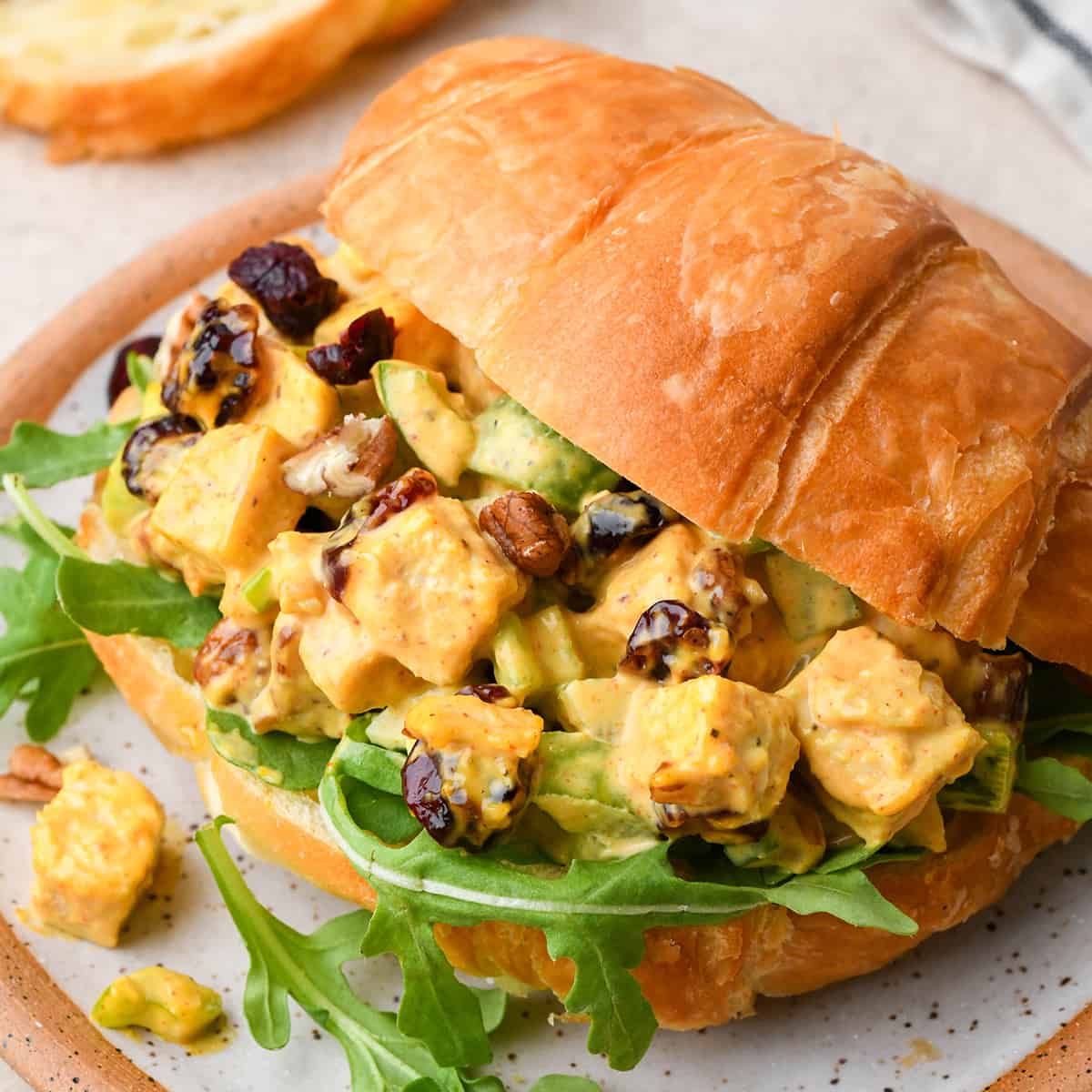 best chicken breast recipes - pecan cranberry chicken salad