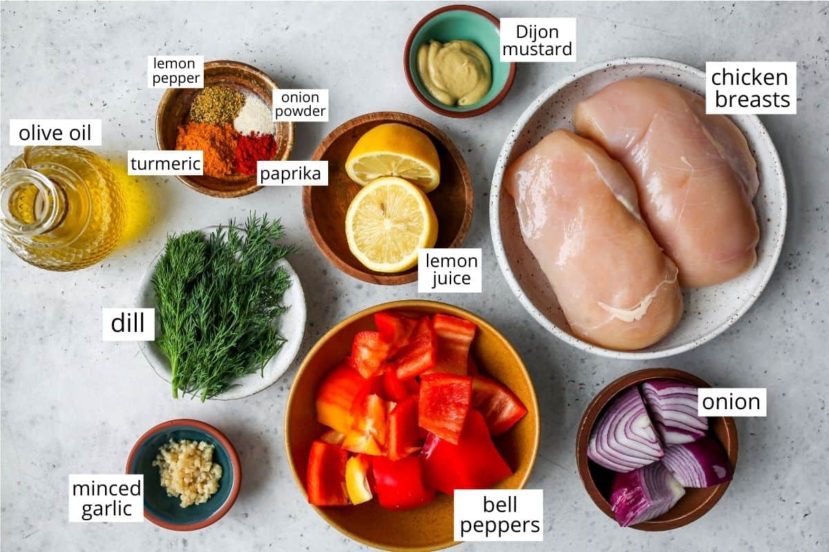ingredients in this Chicken Kebab Recipe & Marinade