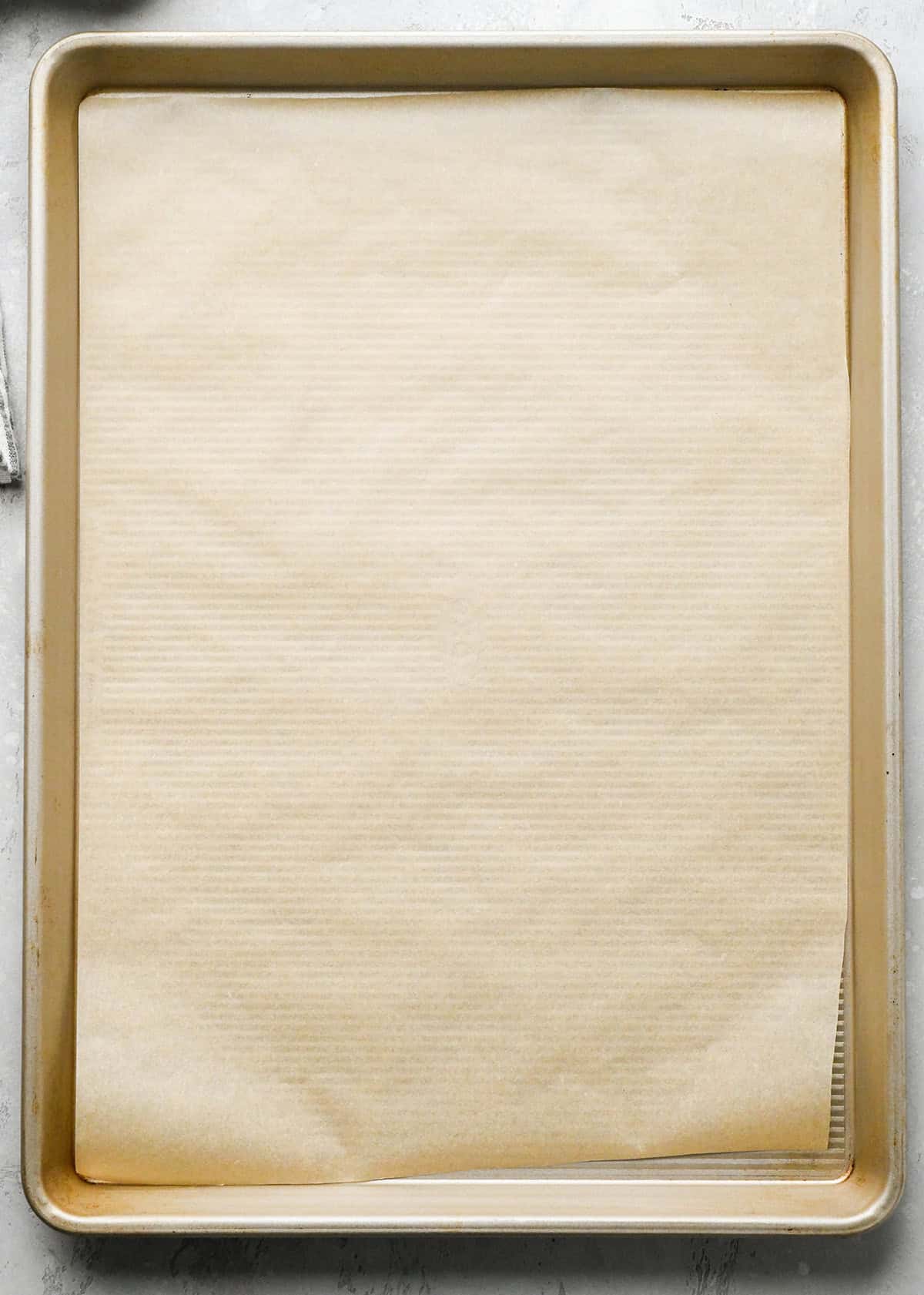 a baking sheet lined with parchment paper