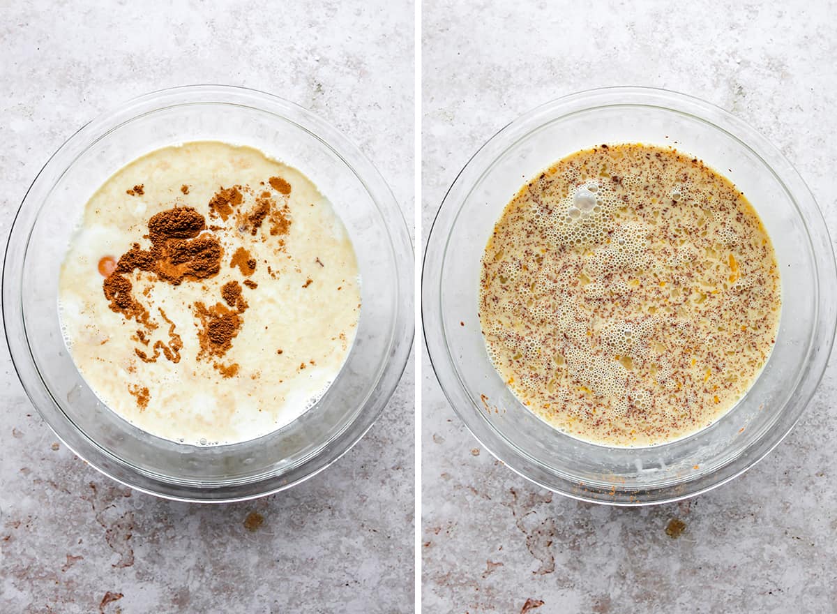 The best Baked French Toast Casserole recipe is an easy & delicious breakfast. French bread is combined with a sweet vanilla egg & milk mixture and topped with a buttery streusel topping. This overnight French toast casserole is made at night and baked in the morning so it's easy to prepare and enjoy! The best overnight french toast casserole recipe is easy to prepare in only 10 minutes! French bread is combined with a sweet vanilla egg & milk mixture and topped with a buttery streusel topping. This baked French toast casserole is made at night and baked in the morning so it's easy to prepare and enjoy.