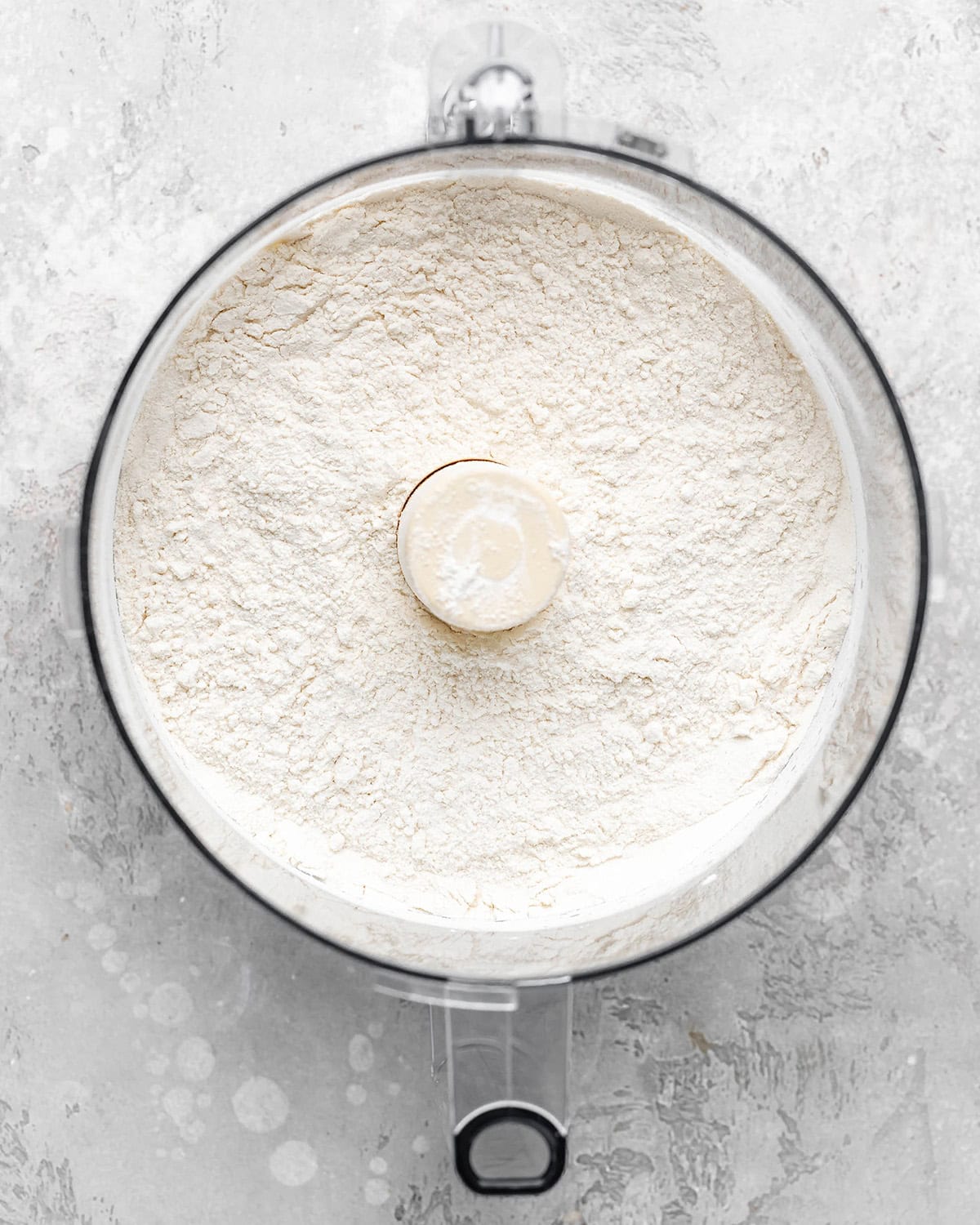 How to Make Blueberry Pie Crust dry ingredients in a food processor after mixing