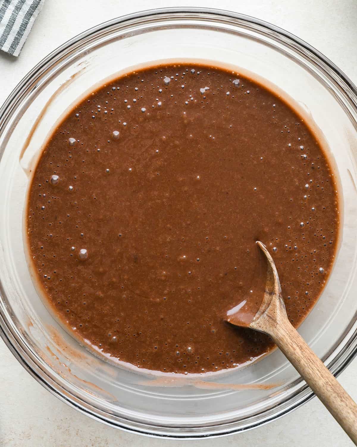 How to Make an Ice Cream Cake - dry ingredients in a bowl after mixing