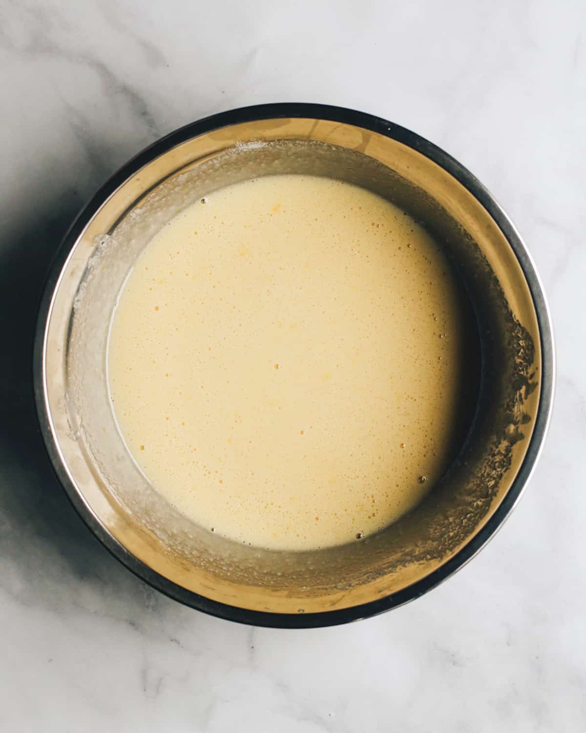 How to Make Lemon Bars - making the filling in a bowl