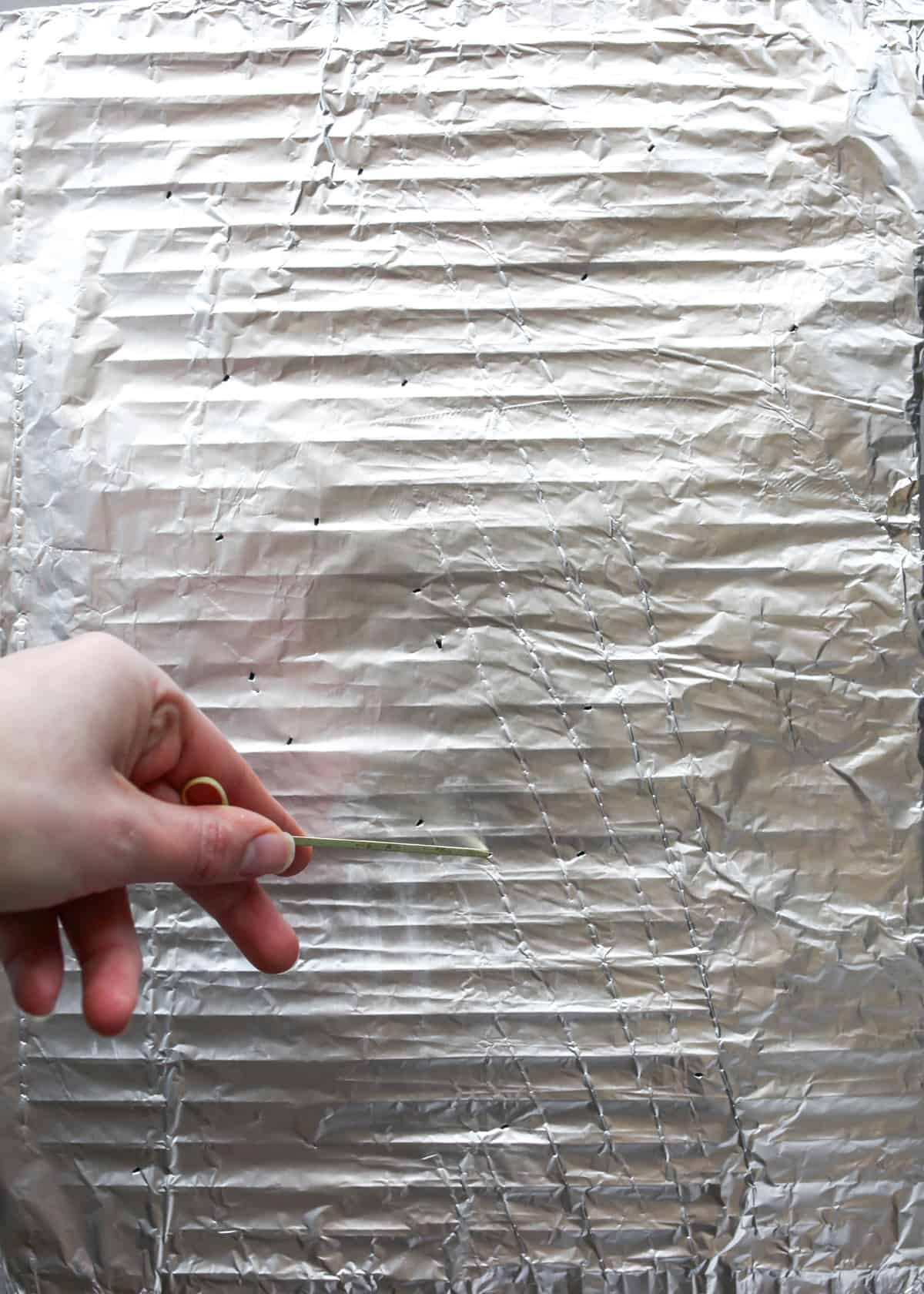 How to Make Meatloaf - preparing a metal rack to cook it on