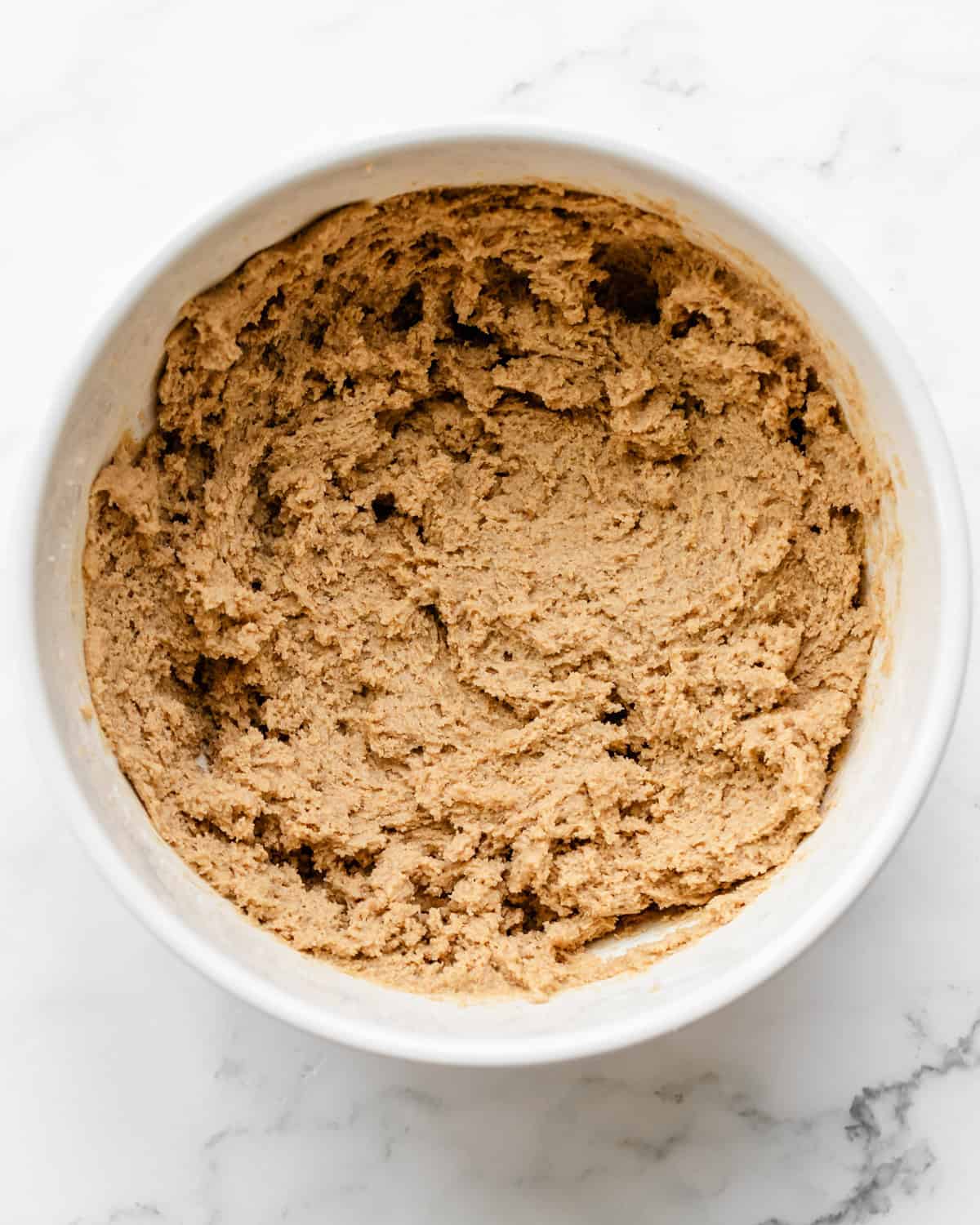 How to Make Oat Flour Cookies - dough after mixing dry and wet ingredients