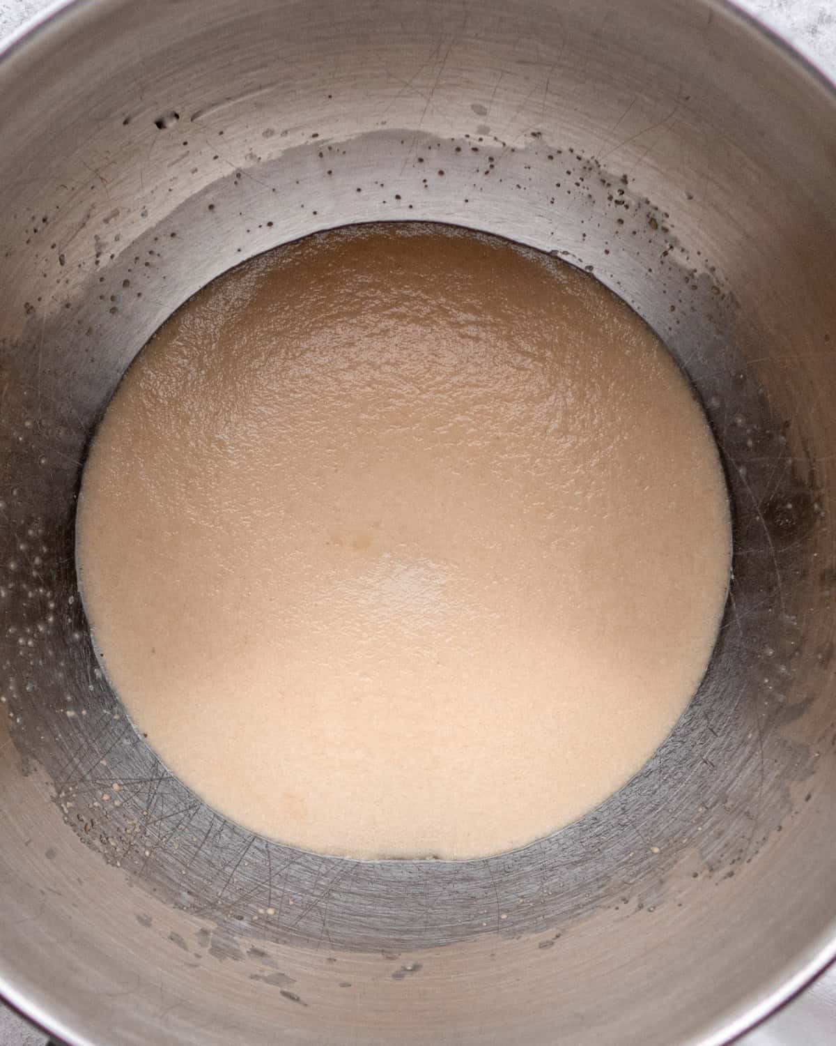 How to Make Pretzel Bread - yeast after proofing