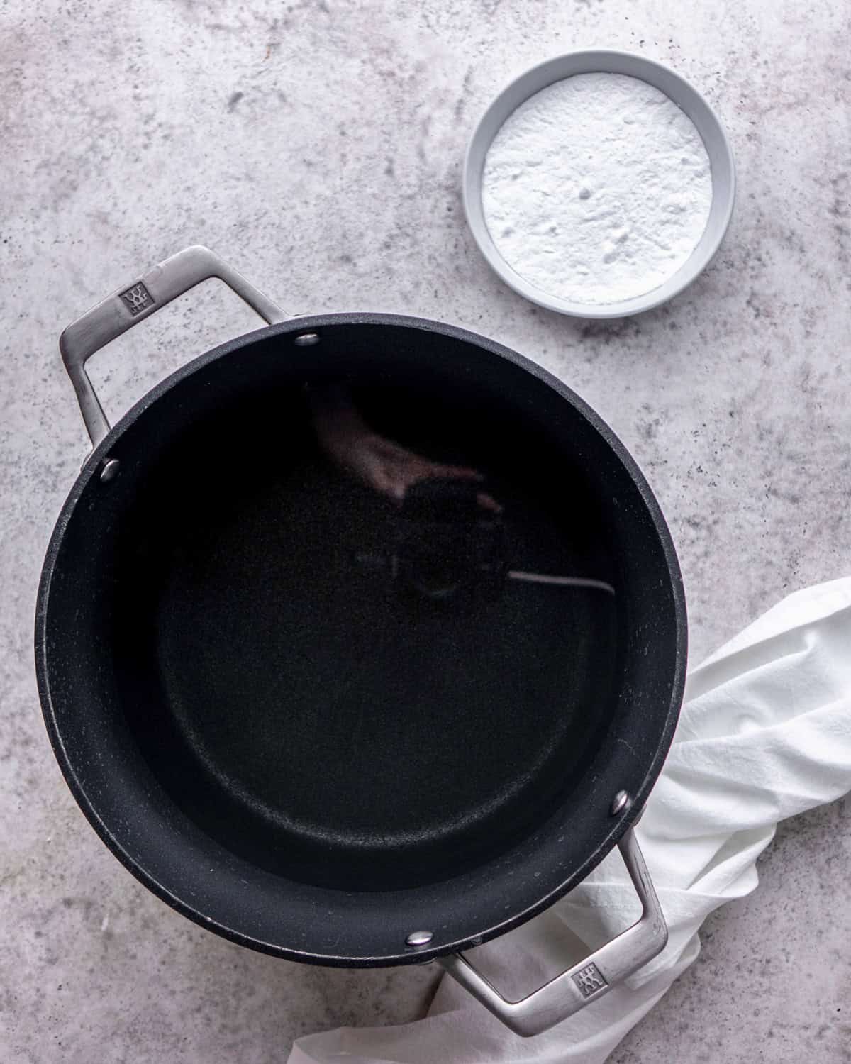 How to Make Pretzel Bread - preparing a baking soda water bath