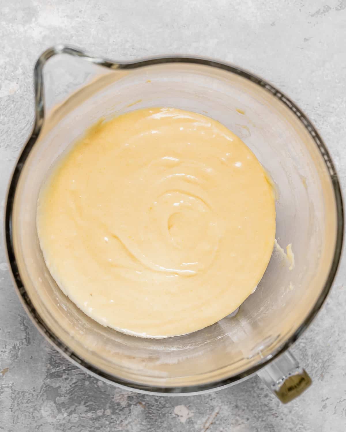 how to make White Chocolate Brownies - batter in a bowl