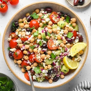 Mediterranean Chickpea salad