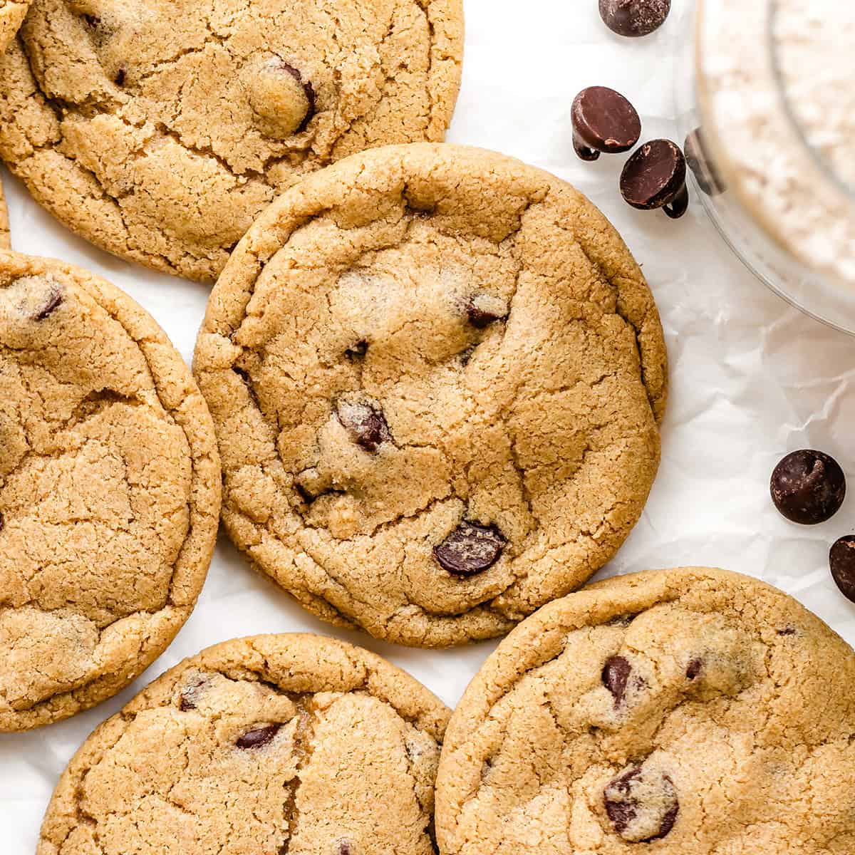 5 Chocolate Chip Oat Flour Cookies