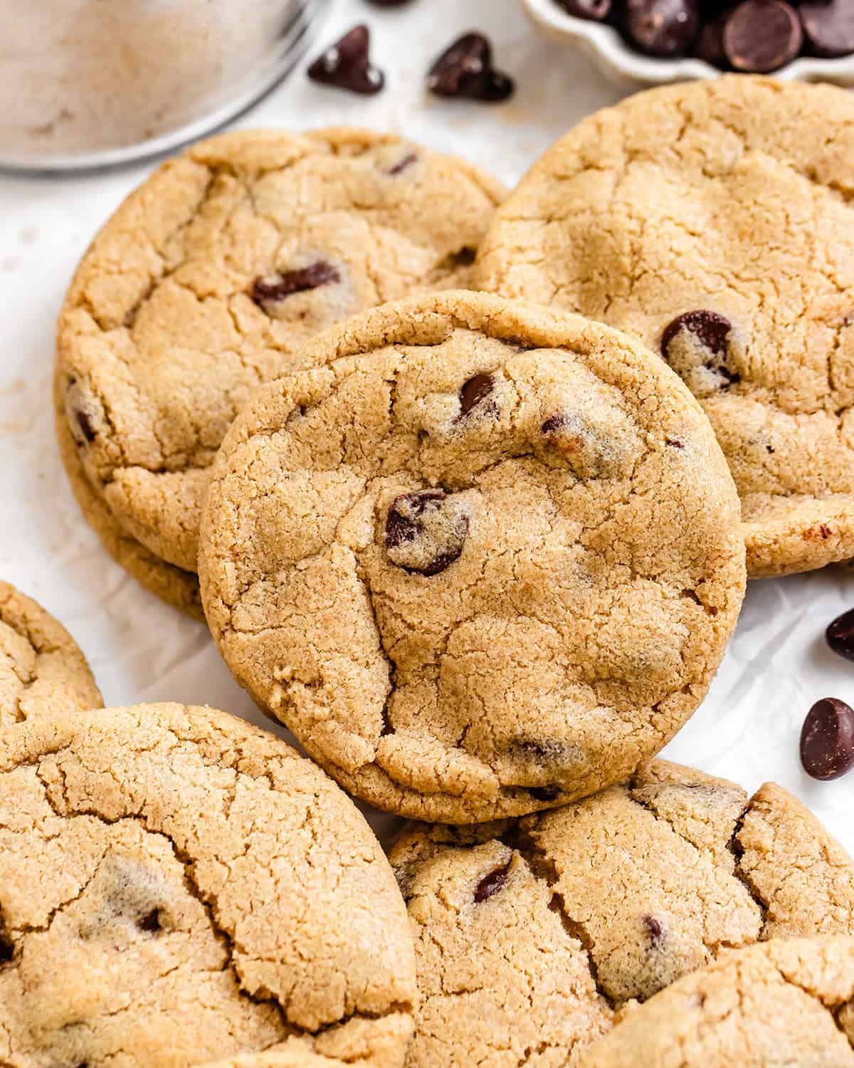 6 Oat Flour Chocolate Chip Cookies
