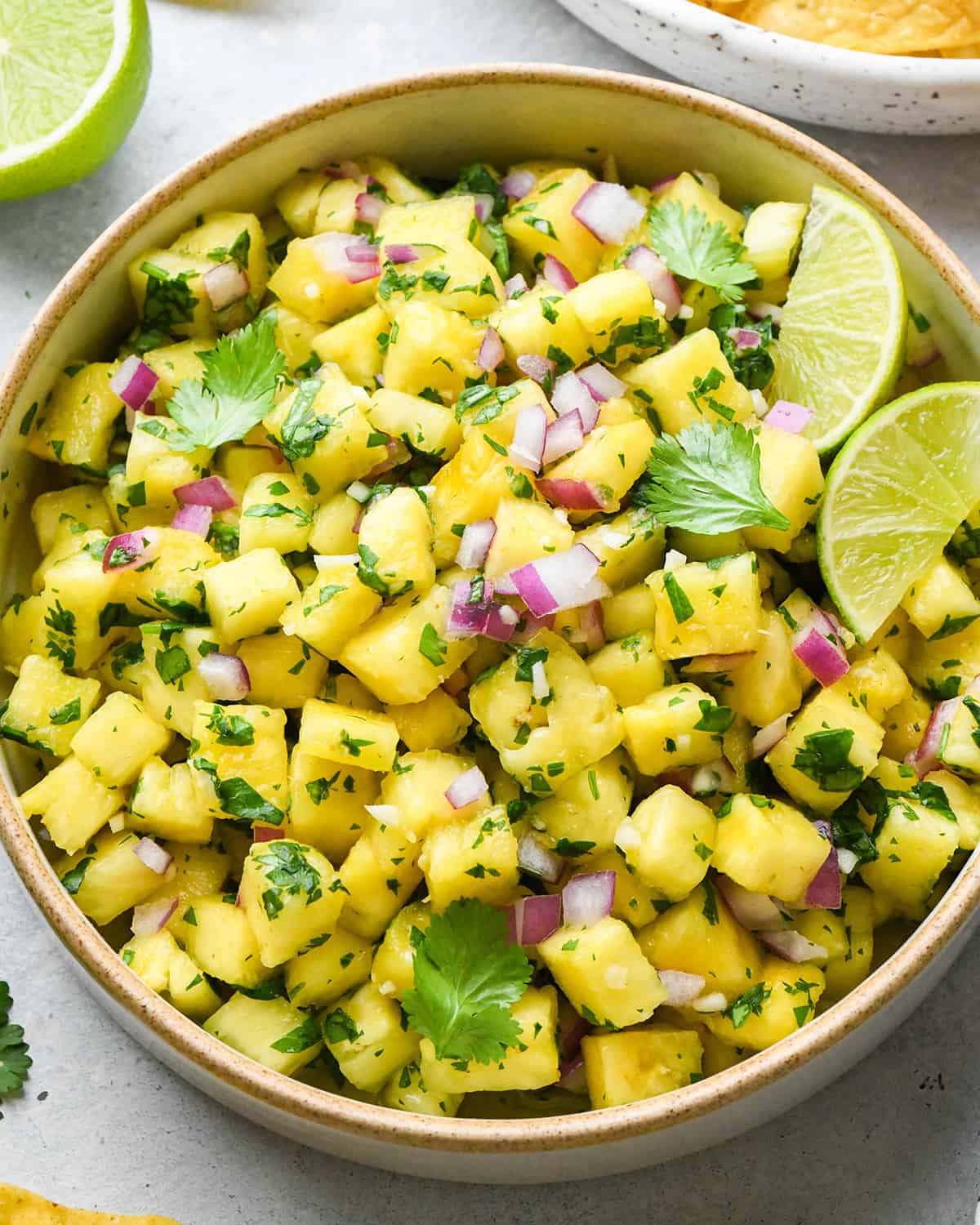 a bowl of Pineapple Salsa