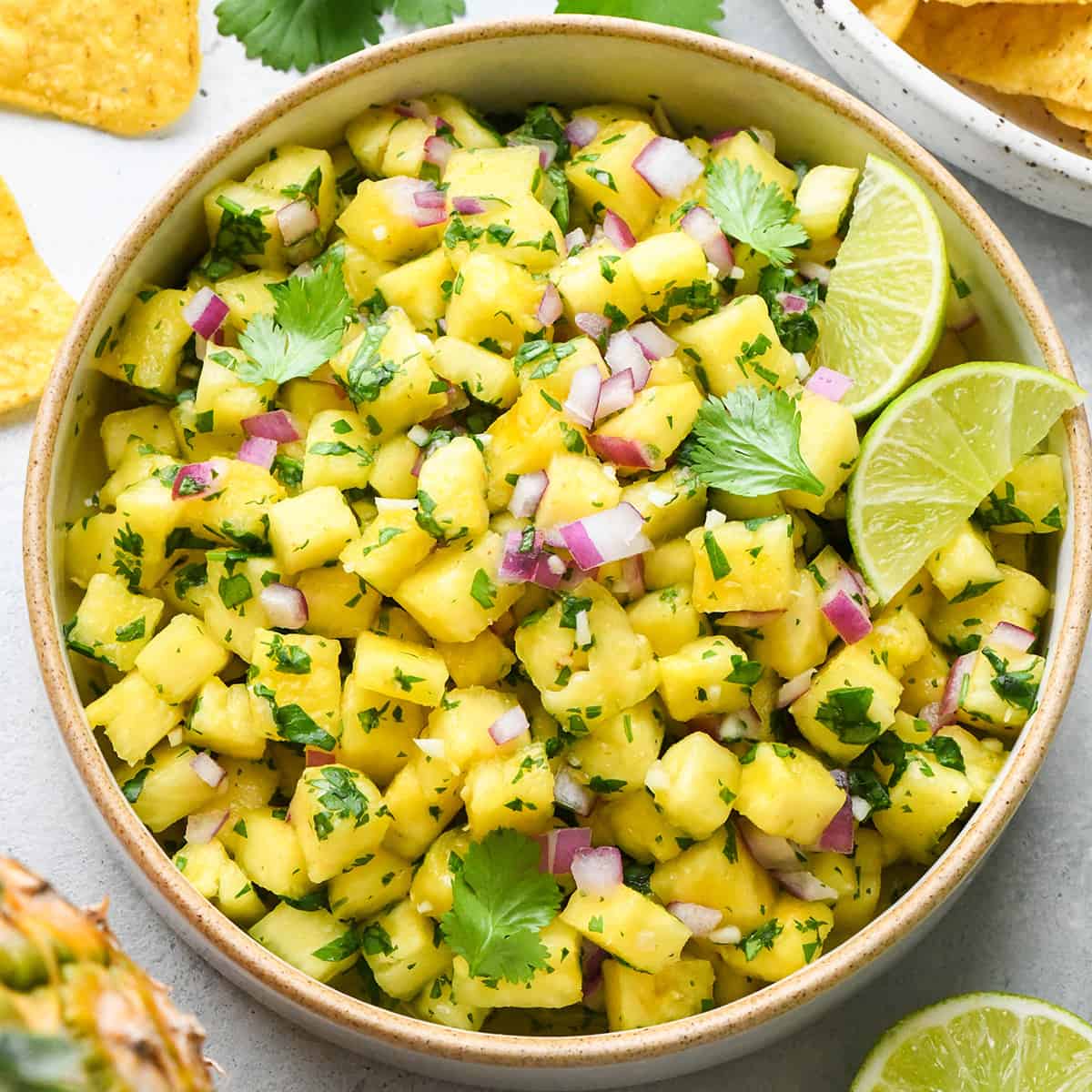 a bowl of Pineapple Salsa