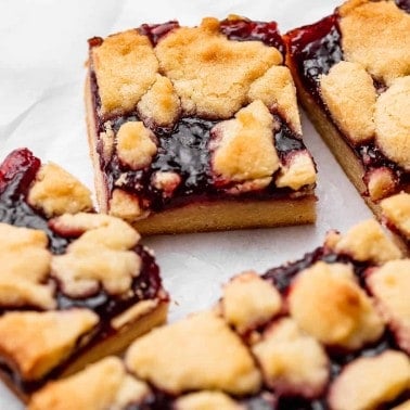 Raspberry Crumb Bars